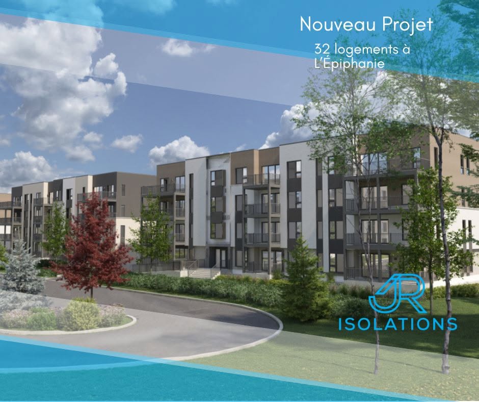 Projet de 32 logements à L'Épiphanie isolé par Isolations J. Raymond